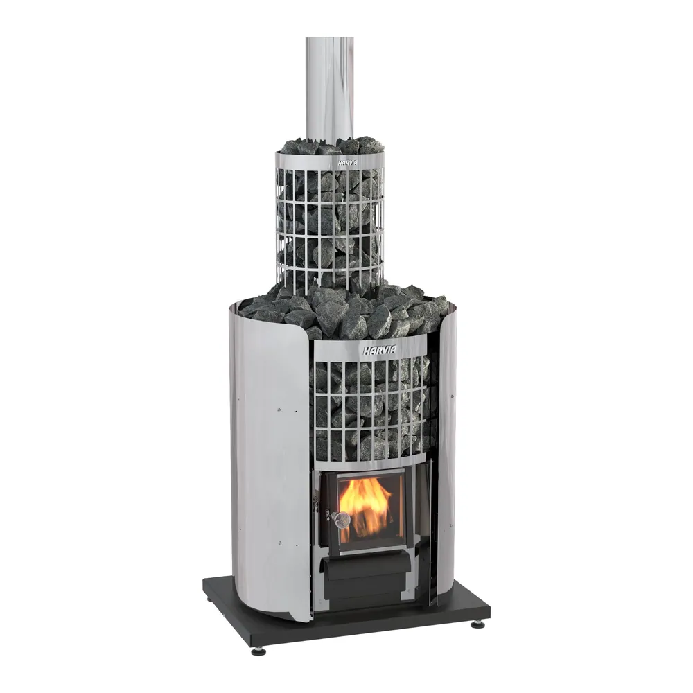 Harvia Cilindro Wood-Burning Sauna Stove — another angle