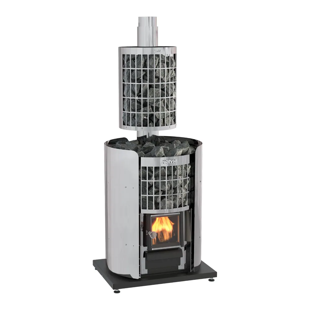 Harvia Cilindro Wood-Burning Sauna Stove — another angle
