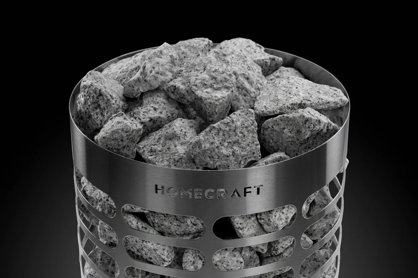 Homecraft Apex Mini Electric Sauna Heater — installed in a sauna