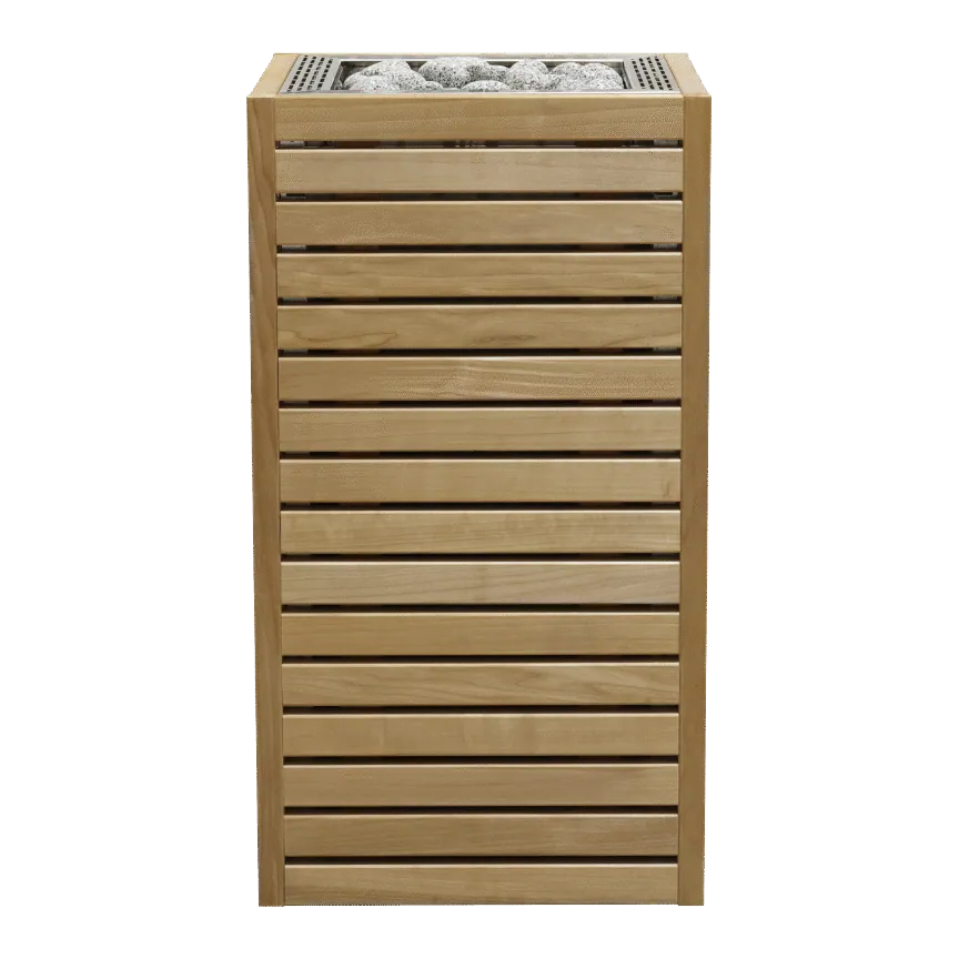 HUUM CORE Electric Sauna Heater, 6 kW · Wood panels — product photo