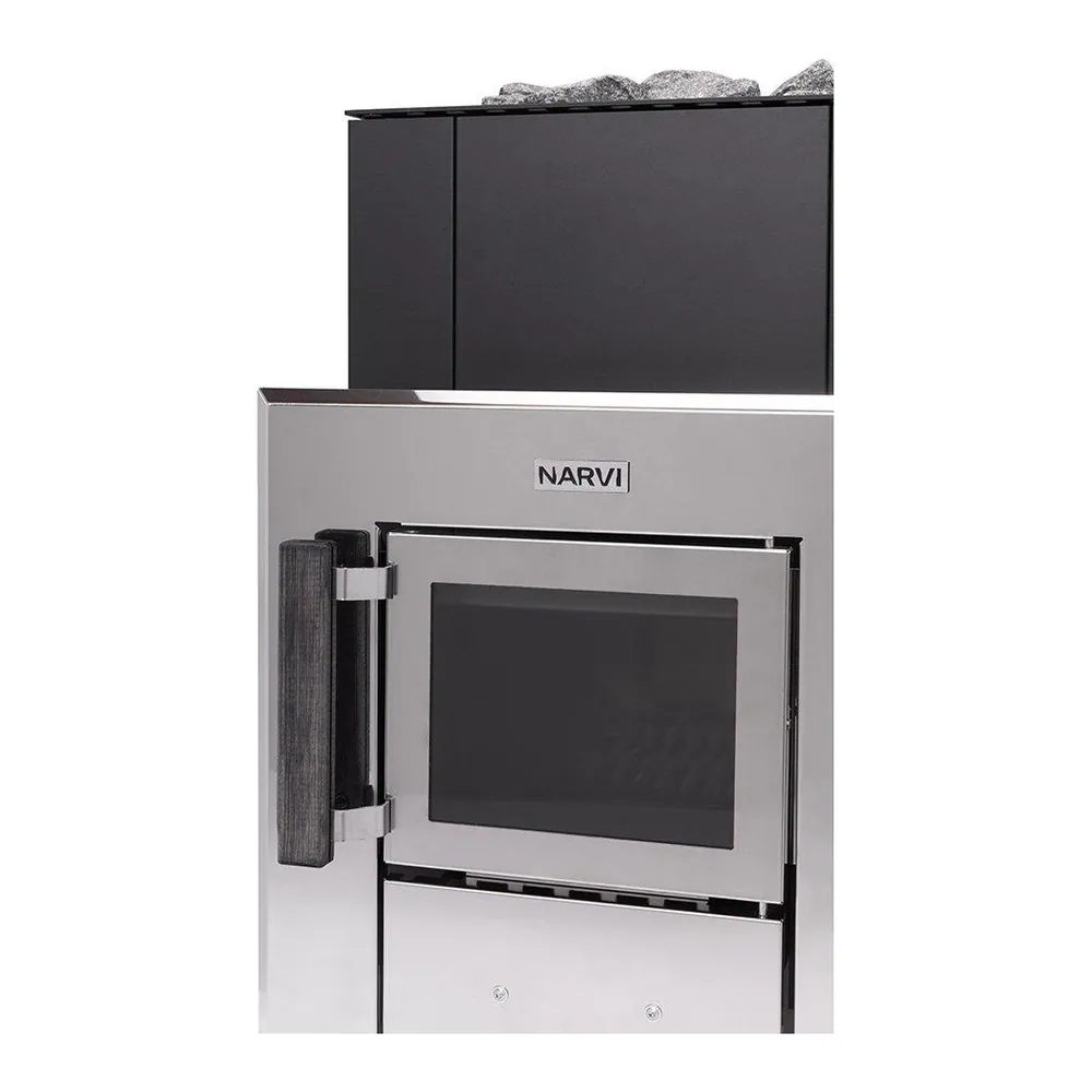 Narvi Kuru Wood-Burning Sauna Stove, 14 ST — another angle
