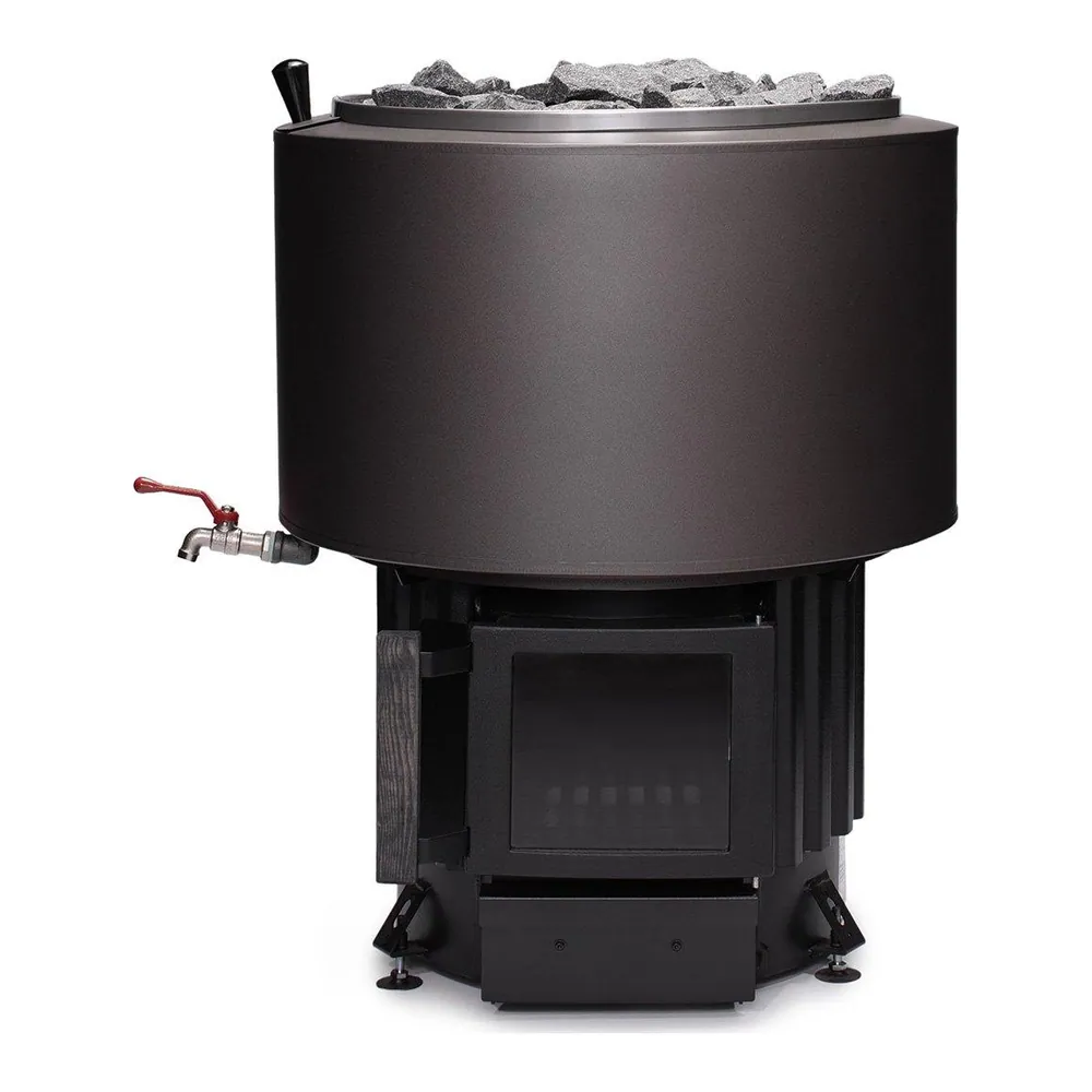 Narvi Luosto Wood-Burning Sauna Stove, VS (water tank), Grey — product photo
