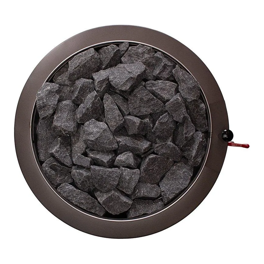 Narvi Luosto Wood-Burning Sauna Stove, VS (water tank), Grey — another angle
