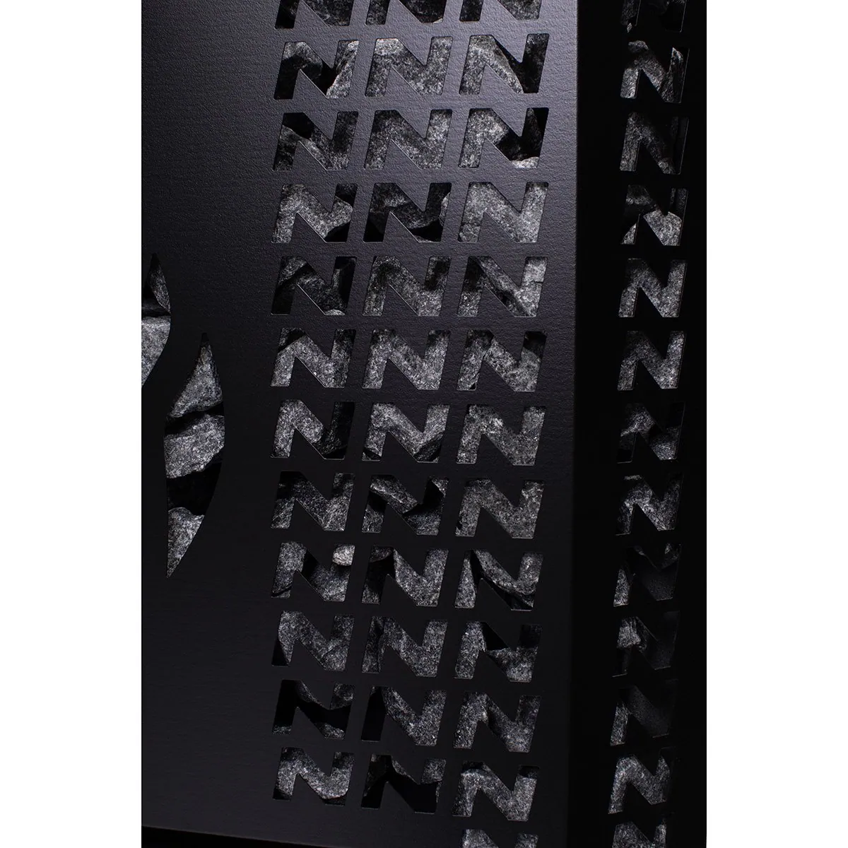 Narvi Stony Wood-Burning Sauna Stove — installed in a sauna