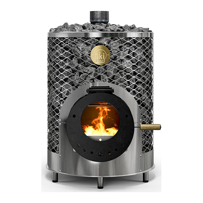 Original-IKI Wood-Burning Sauna Stove — another angle