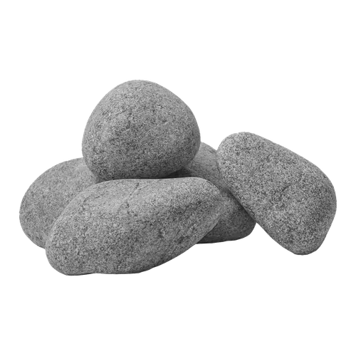 Rounded Olivine Diabase Sauna Stones, 3–5 cm (15 kg box)